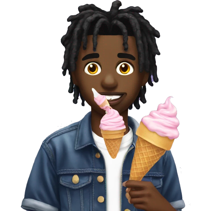 Playboi carti with ice cream emoji