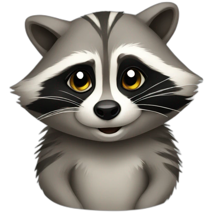 Cute-raccoon emoji