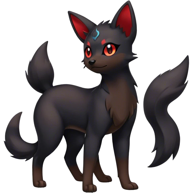 Umbreon-Zorua-hybrid full body emoji