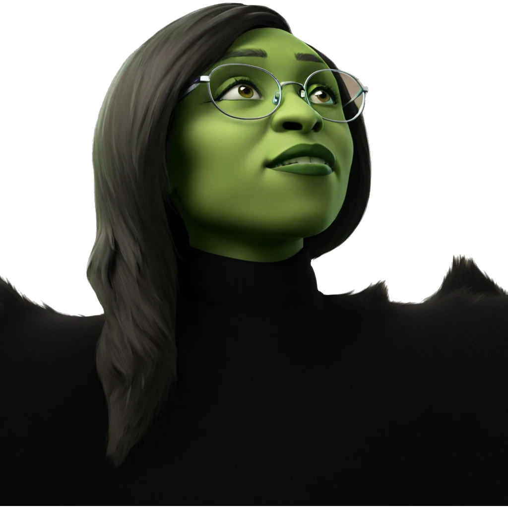 green skinned boy with glasses emoji