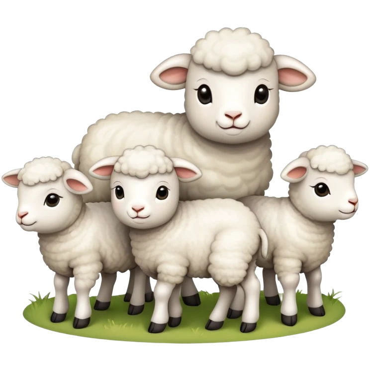 group of lambs emoji