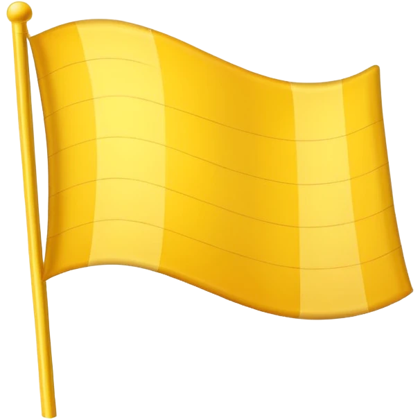 Yellow racing flag emoji