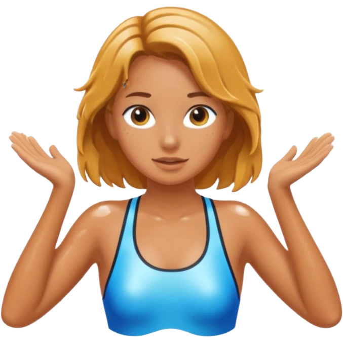 swim girl emoji