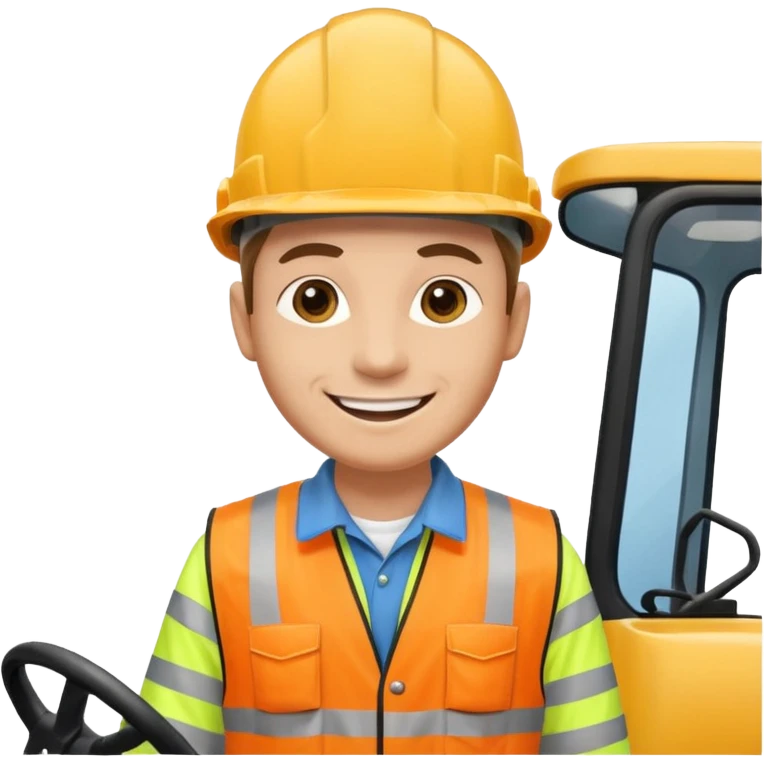 Scaffolder driving lorry after passing driving test emoji