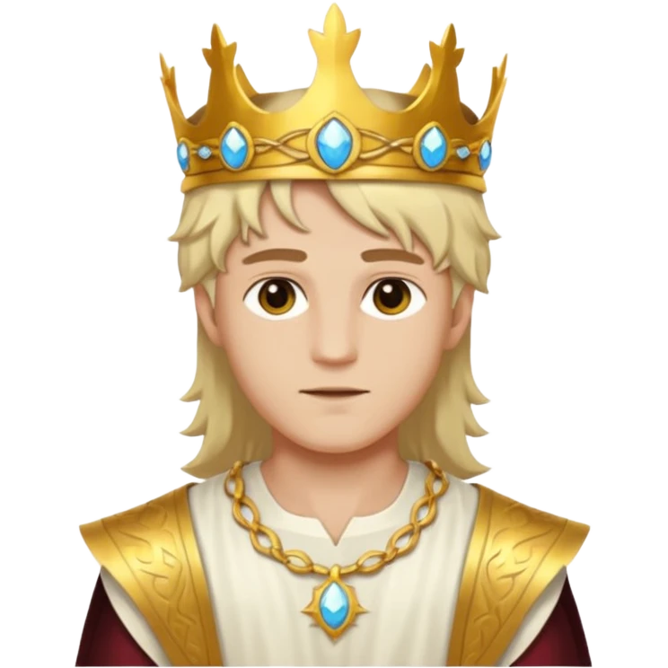 Sun Prince – sun circlet + white tunic,Golden Princes. emoji