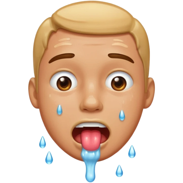 Hombre babeando emoji