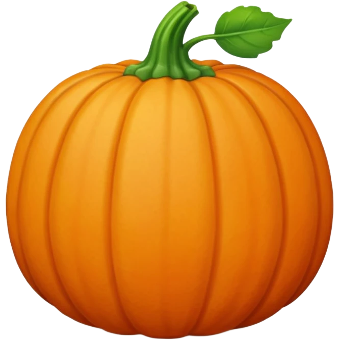 Mini Pumpkin with 1 Leaf emoji