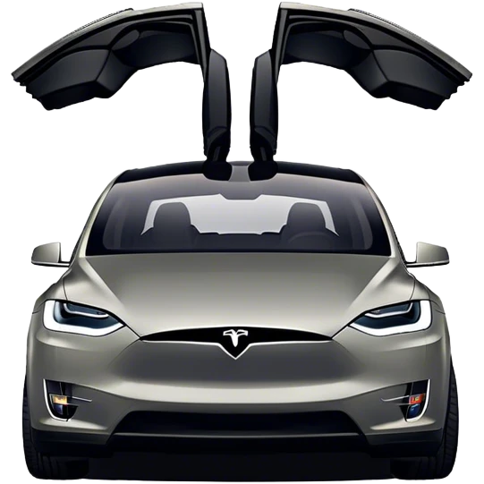 Tesla Model X - Tesla (Model Year: 2022) (Iconic colour: Black) emoji
