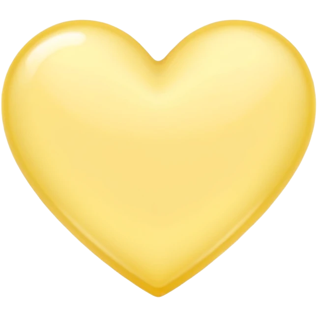 Pastel yellow heart emoji