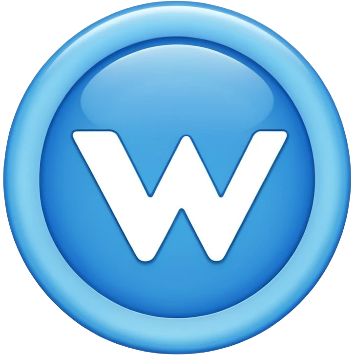 Meta Verified blue tick, blue circle with white check, subtle glow emoji