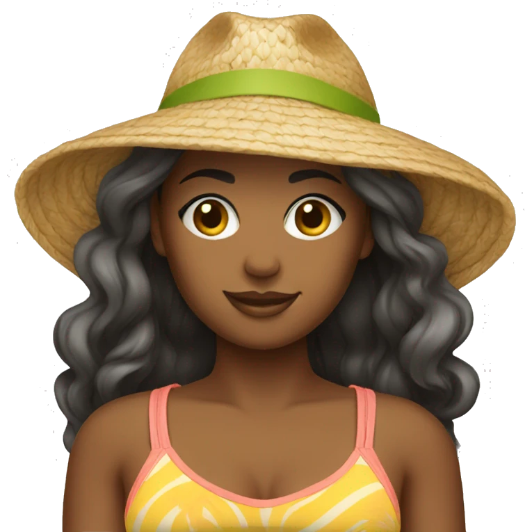 women beach clothes emoji