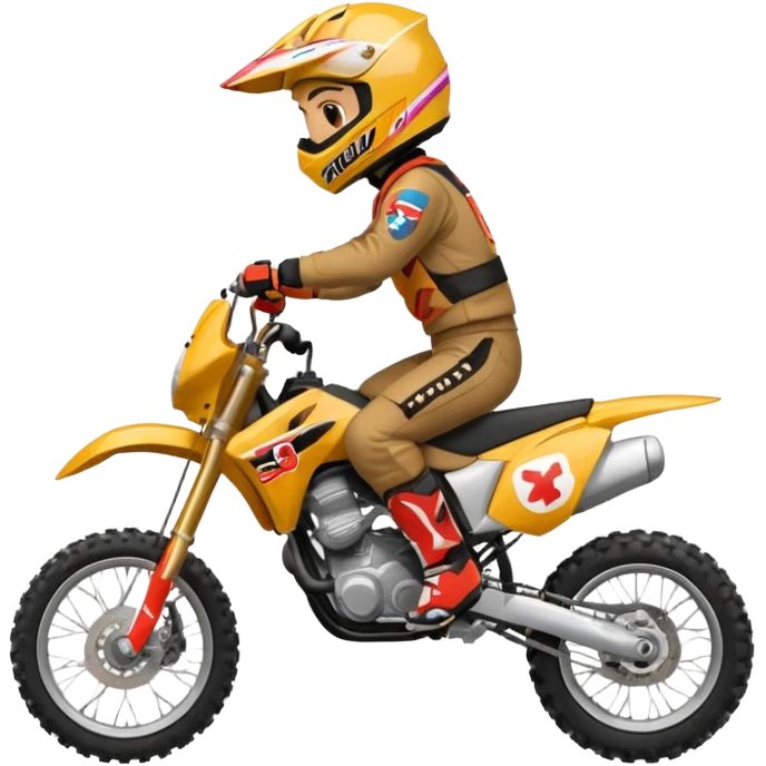 Roulig moto cross emoji