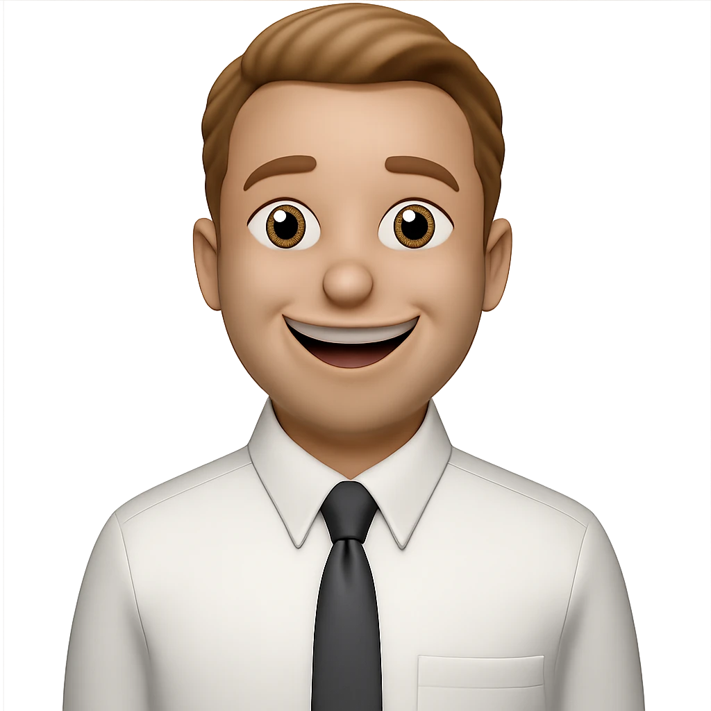 Change facial expression to happy, keep transparent background, maintain the same style as the reference image. emoji