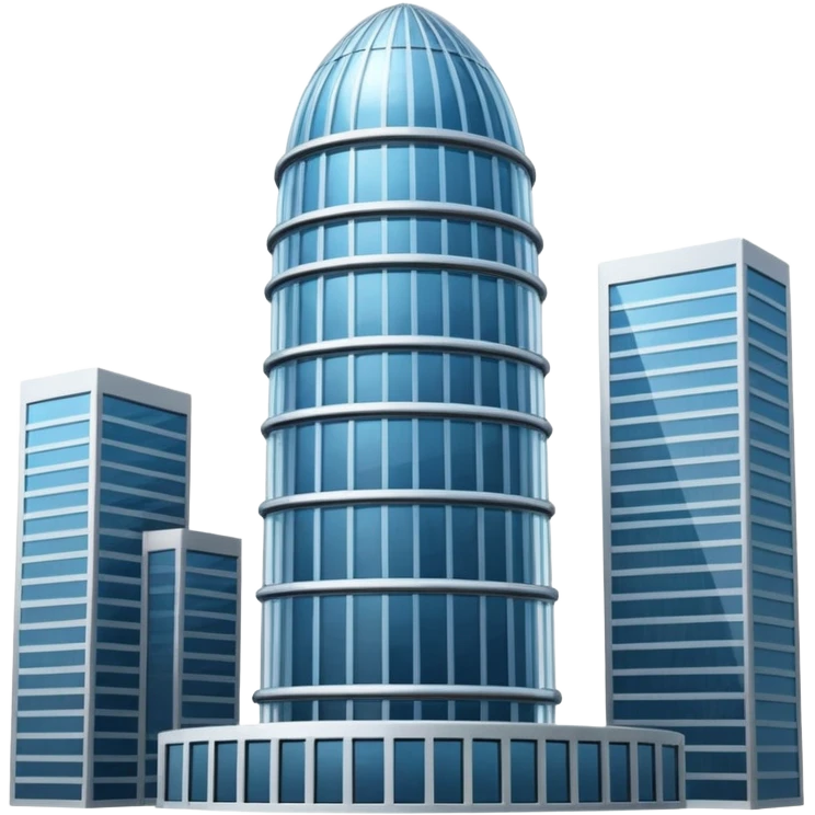 Dome Tower – Tall skyscraper covered by a glass dome.
 emoji