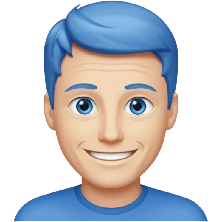 Bruce Langley  with blue eyes emoji