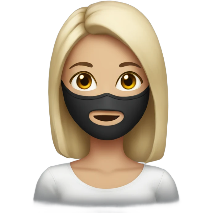 girls with cat mask emoji