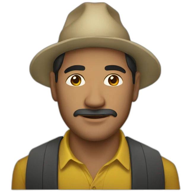 Colombian man with Vueltiao emoji