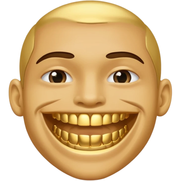 gold grillz person emoji