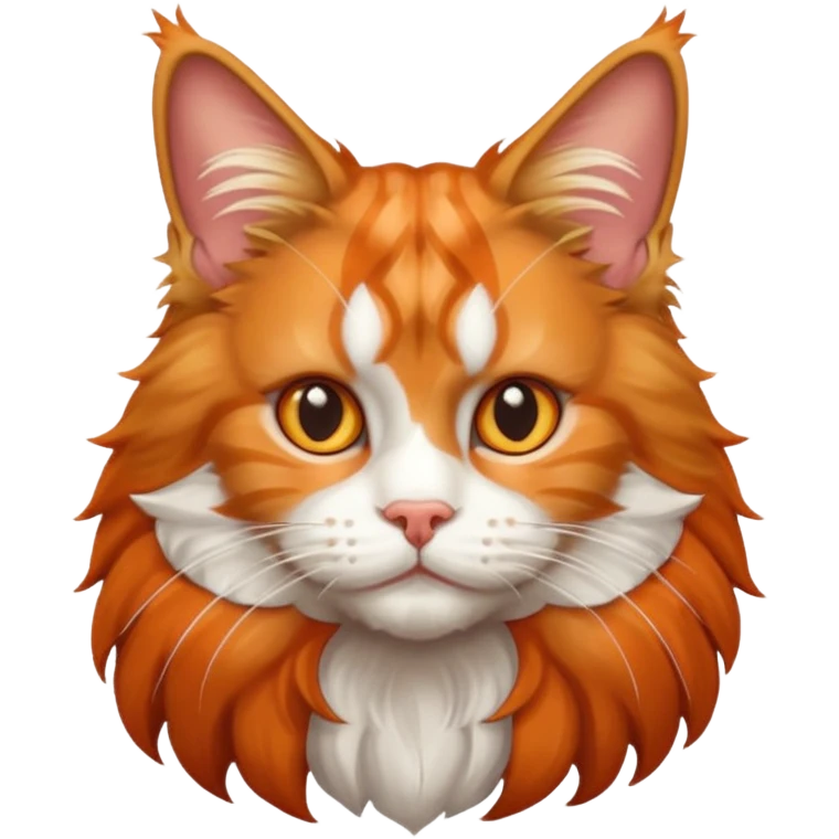 a cute mainecoon cat emoji