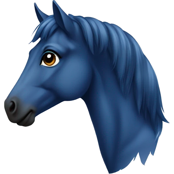 Navy blue baby horse  emoji