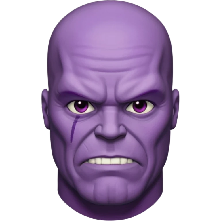 THanos imaginary face character face only front face  emoji