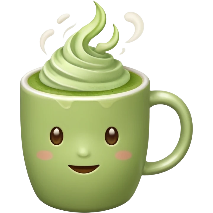 Matcha latte emoji