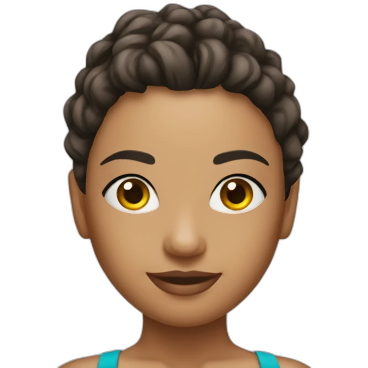 sexy gal in swimsuit emoji