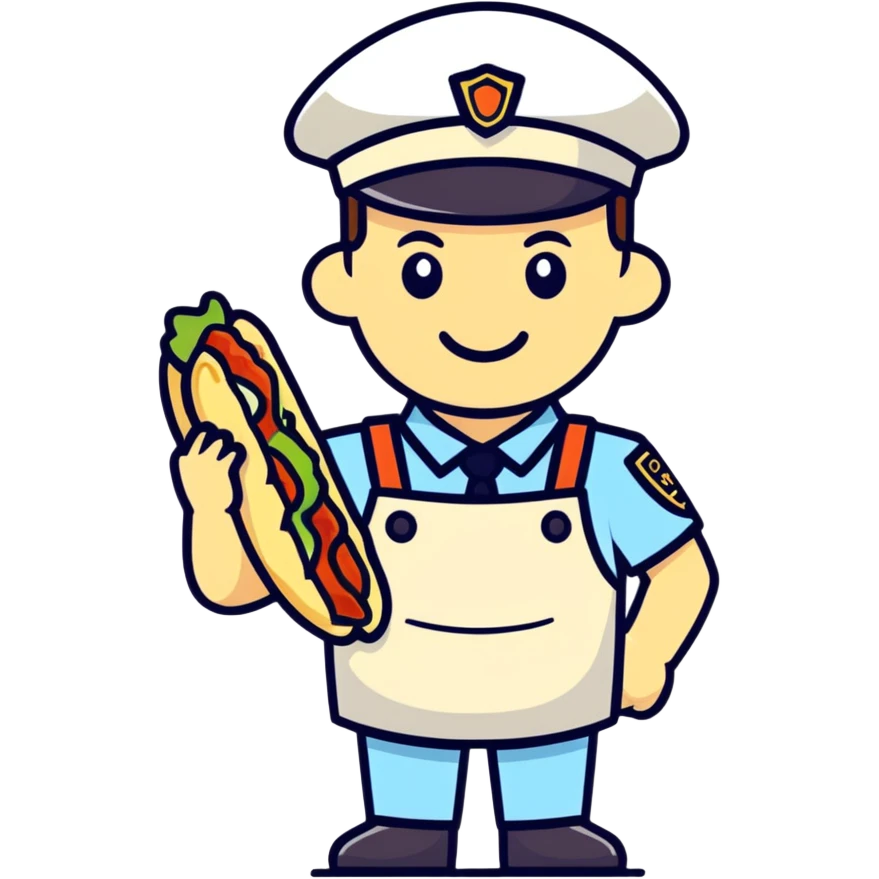 Polizist ist Döner  emoji