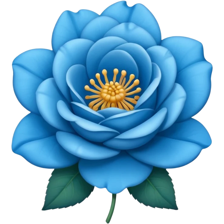 Una rosa azul emoji