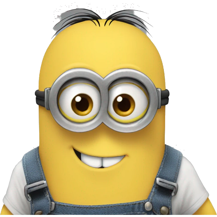 Minion emoji with Nikes emoji