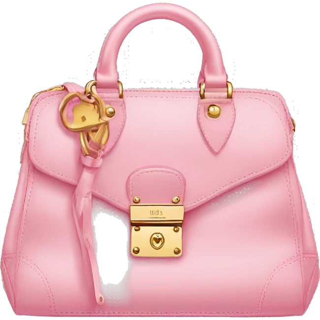 Fancy LV purse pink  emoji