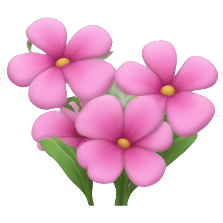 pink flowers emoji