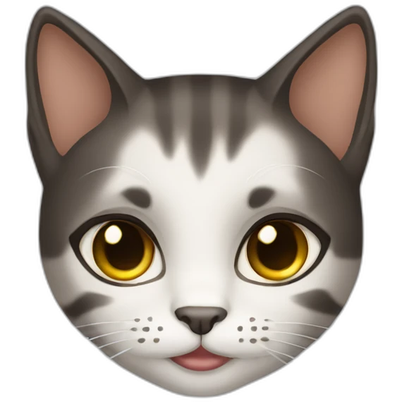 cat brunette woman pispiret eyes emoji