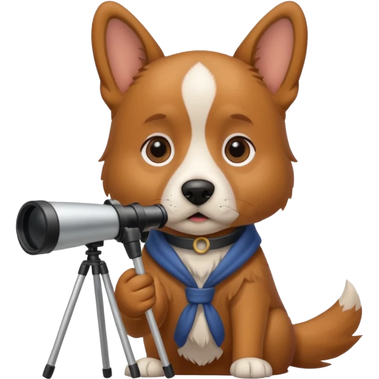 dog with telescope  emoji
