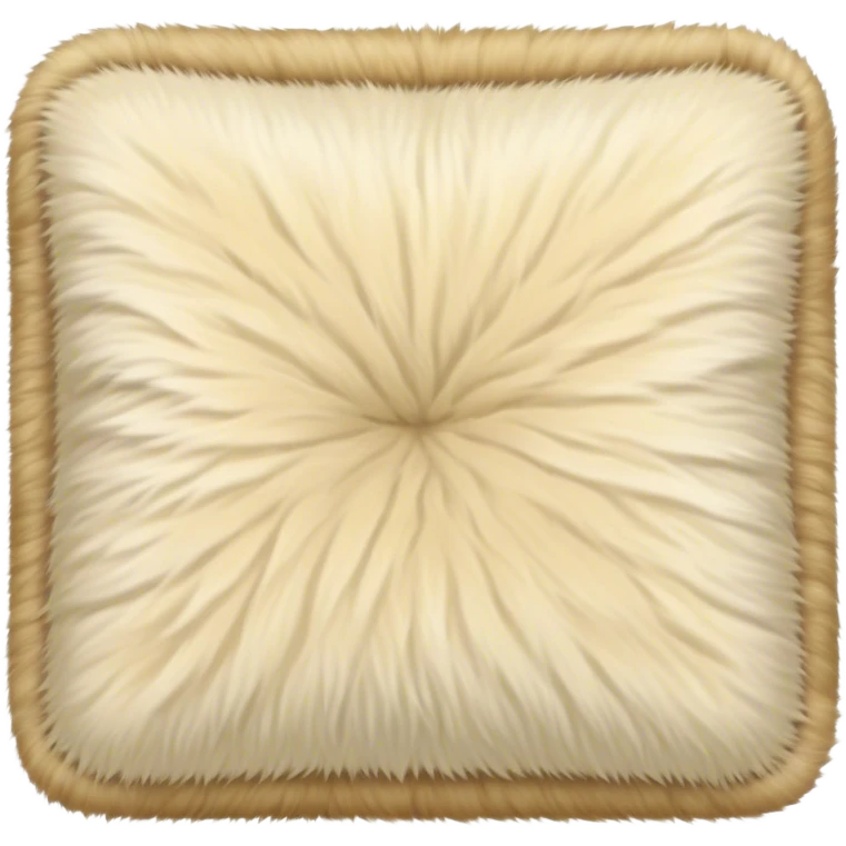 Blonde fur blanket square emoji