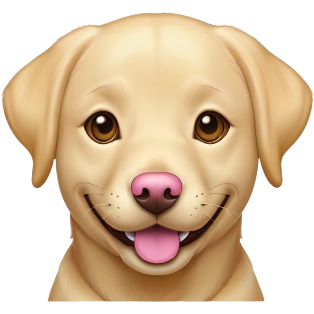 labrador with pink nose emoji