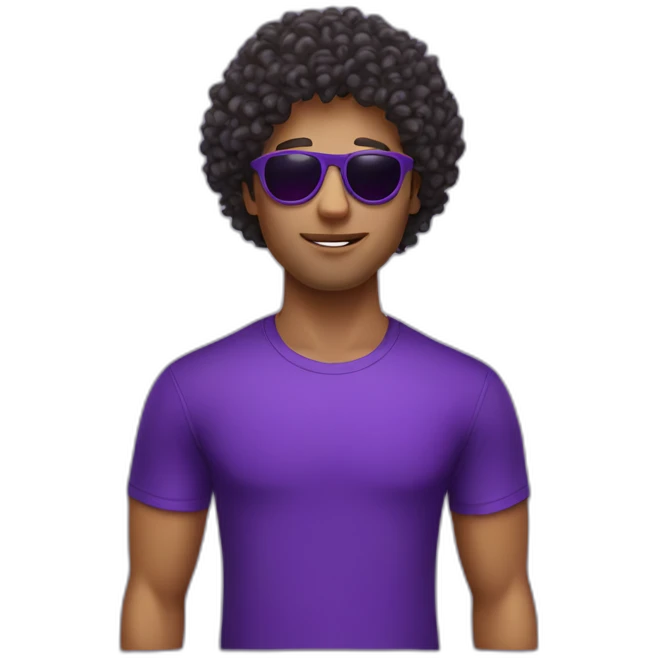 curly-hair-purple-cool-guy-round-star-sunglasses emoji