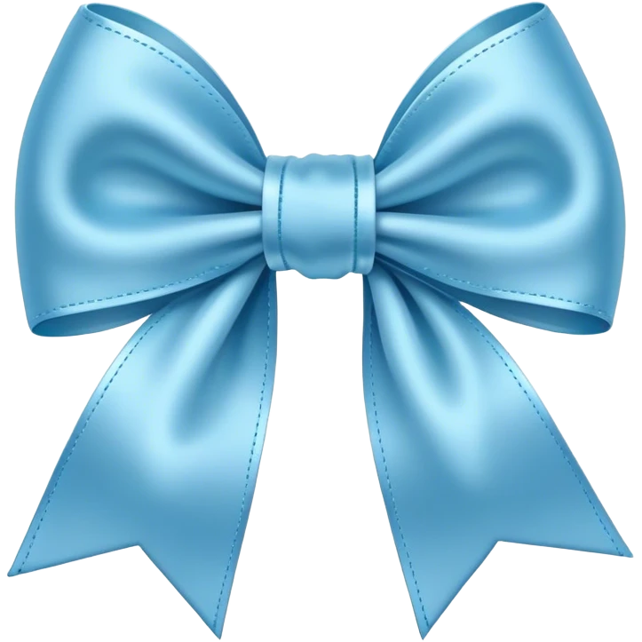 light blue bow emoji