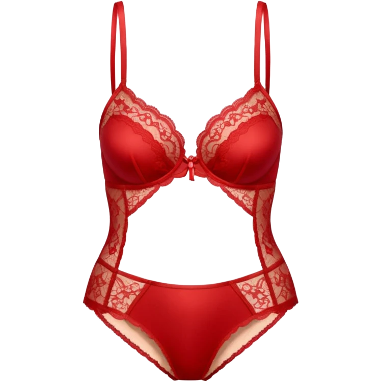 Red lingerie dentelle emoji