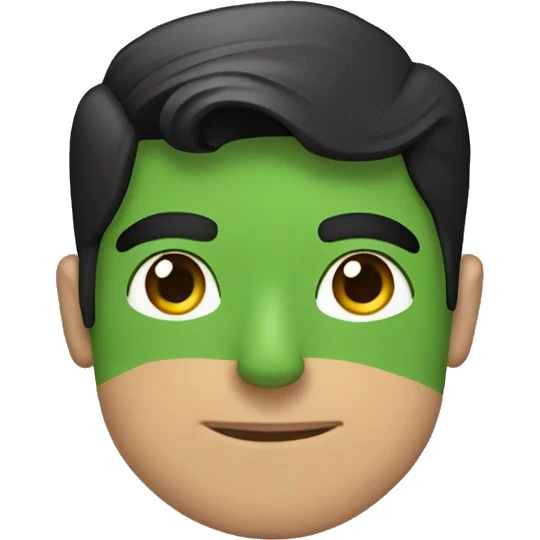 superman with a frog inhis sholder emoji