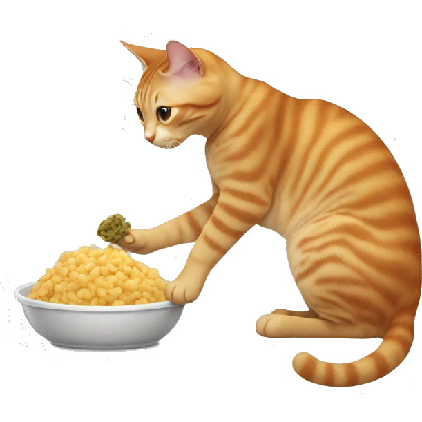 cat feeding prohibited emoji