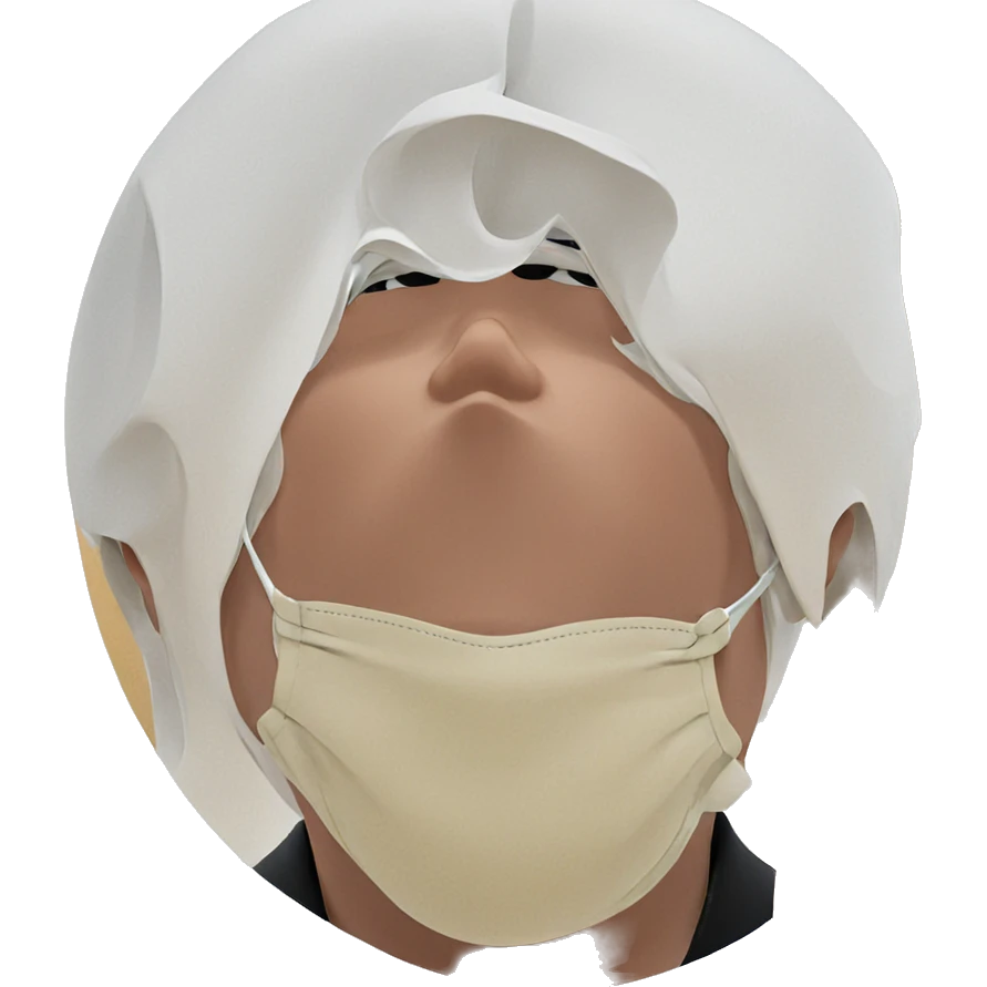 masked boy in focus emoji