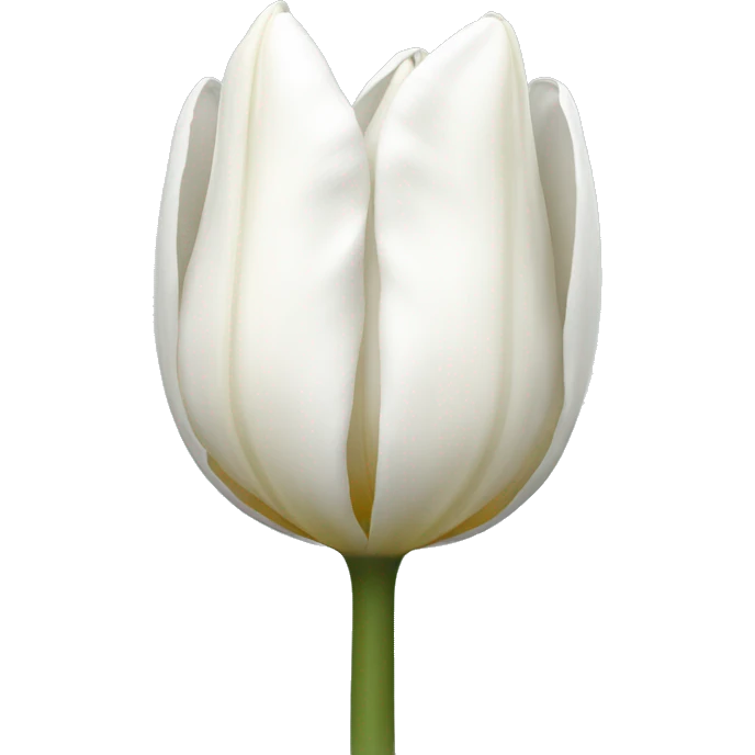 white tulip emoji
