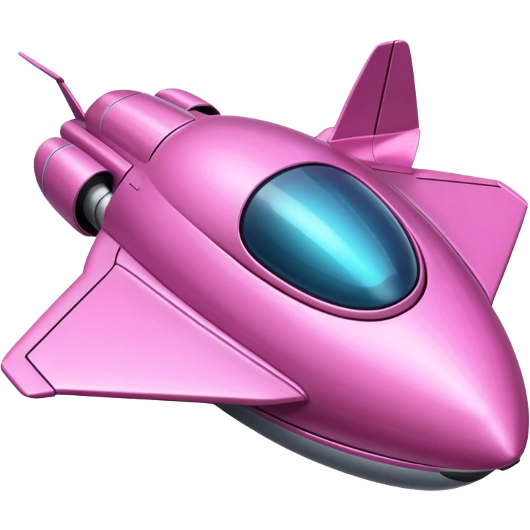 pink spaceship  emoji