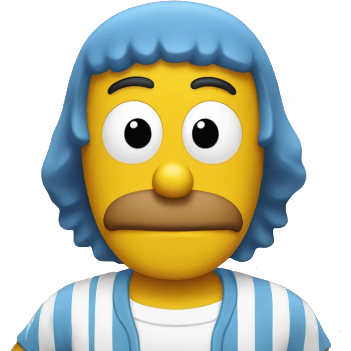 Homero con la camiseta de argentina  emoji