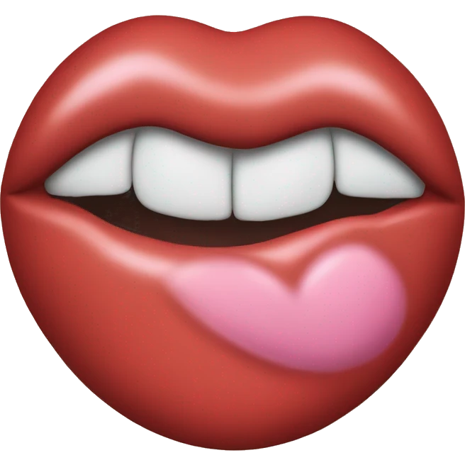 Big kiss on bounty emoji