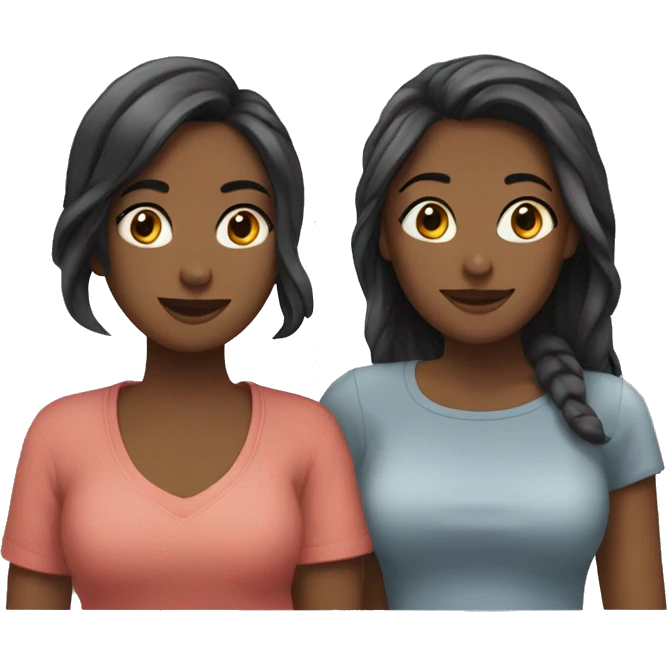 two girlfriends together emoji