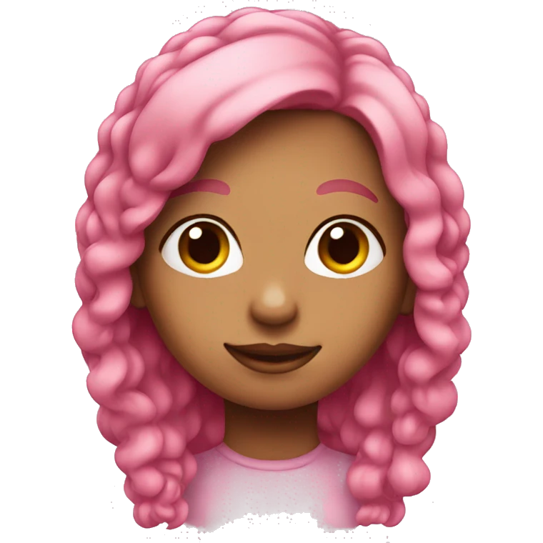 pink haired girl emoji