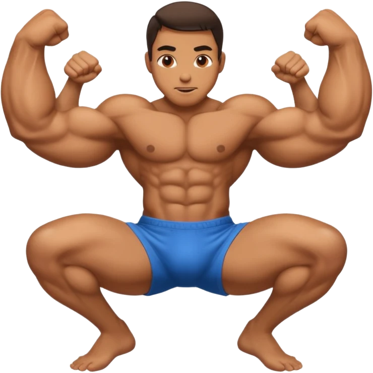 Man spreading ass cheeks emoji