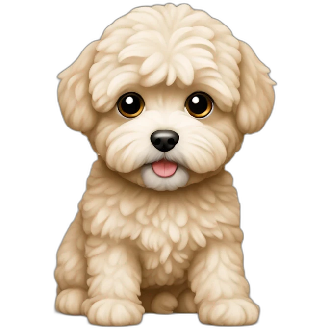 Maltipoo beige emoji